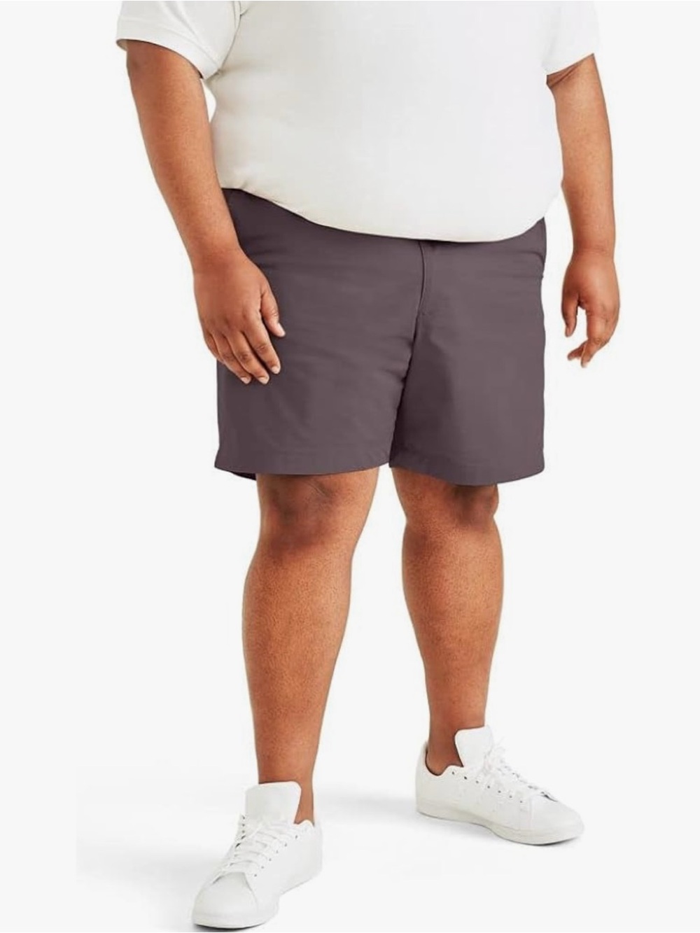 Dockers Men's Ultimate Straight Fit Supreme Flex Shorts Sparrow Purple Size 54